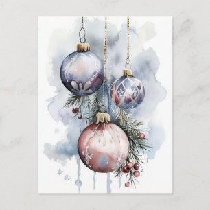 Festive Christmas Garland Greeting Card