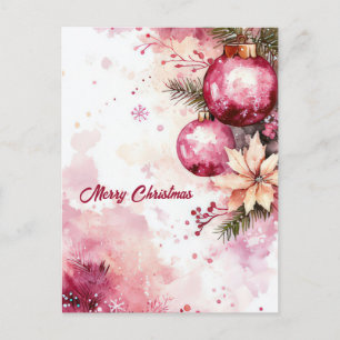 Festive Christmas Garland Greeting Card