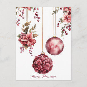 Festive Christmas Garland Greeting Card