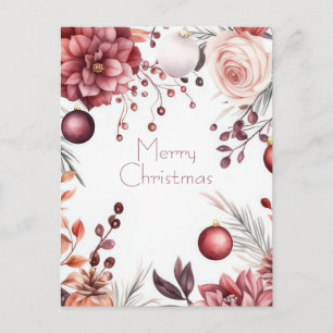 Festive Christmas Garland Greeting Card
