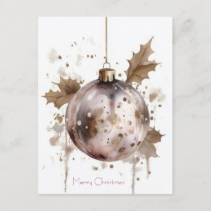 Festive Christmas Garland Greeting Card