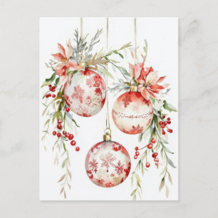 Festive Christmas Garland Greeting Card