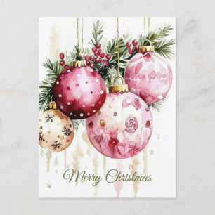 Festive Christmas Garland Greeting Card