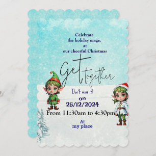 Festive Christmas Get-Together Invitation