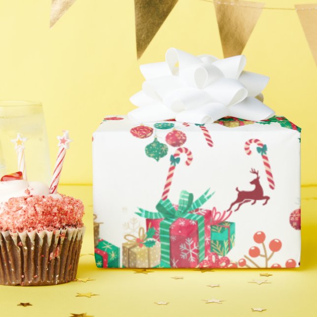 Festive Christmas Gift Wrap (Birthday Party)