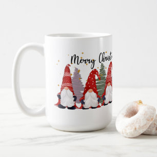 Festive Christmas gnome add monogram Mug