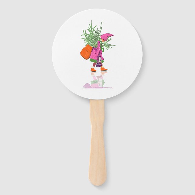 Festive Christmas Gnome Party Fans Set of Deco (Front)