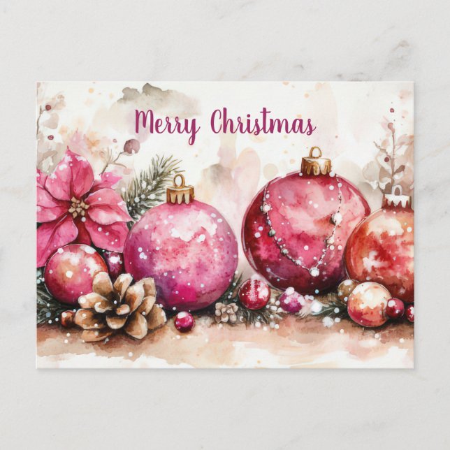 Festive Christmas Greeting Card (Front)