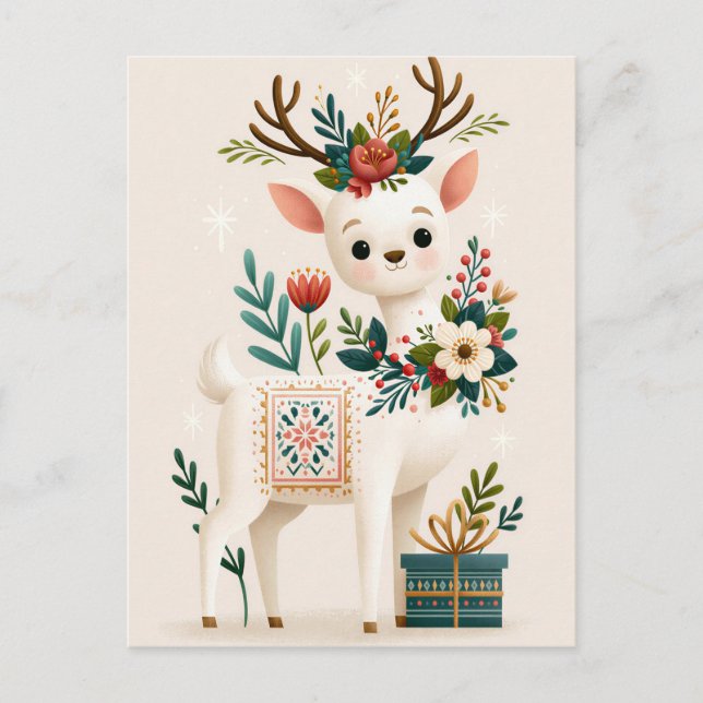 Festive Christmas Greeting Card (Front)