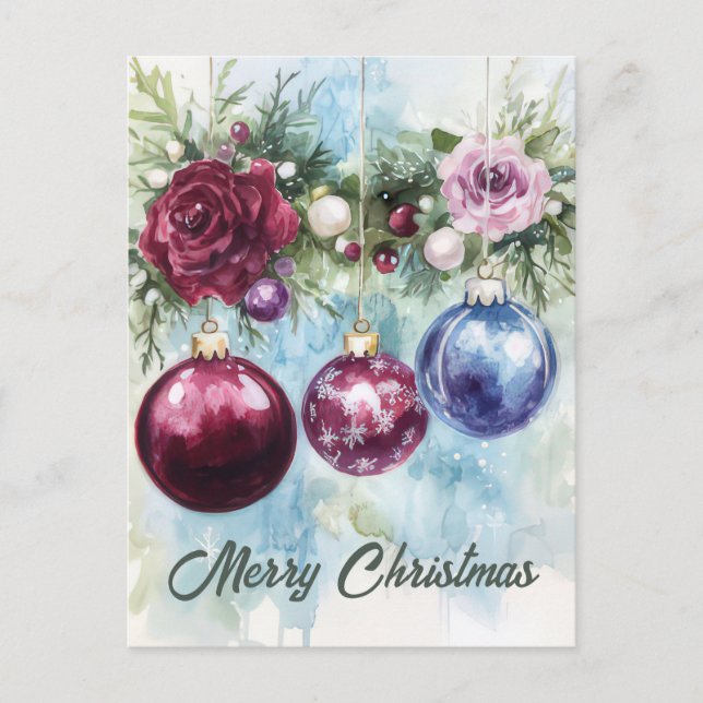 Festive Christmas Greeting Card (Front)