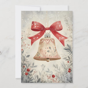 Festive Christmas Greeting Card Christmas Bell