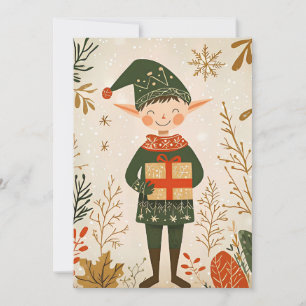 Festive Christmas Greeting Card Christmas Gnome