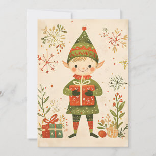 Festive Christmas Greeting Card Christmas Gnome