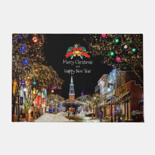 Festive Christmas Greetings Doormat
