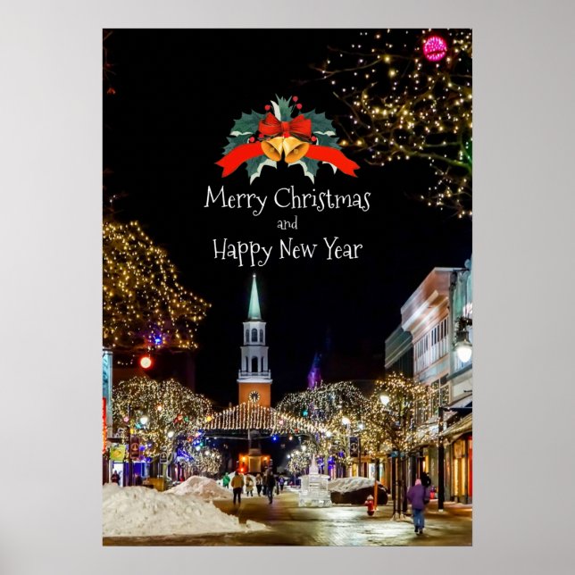 Festive Christmas Greetings Poster (Front)
