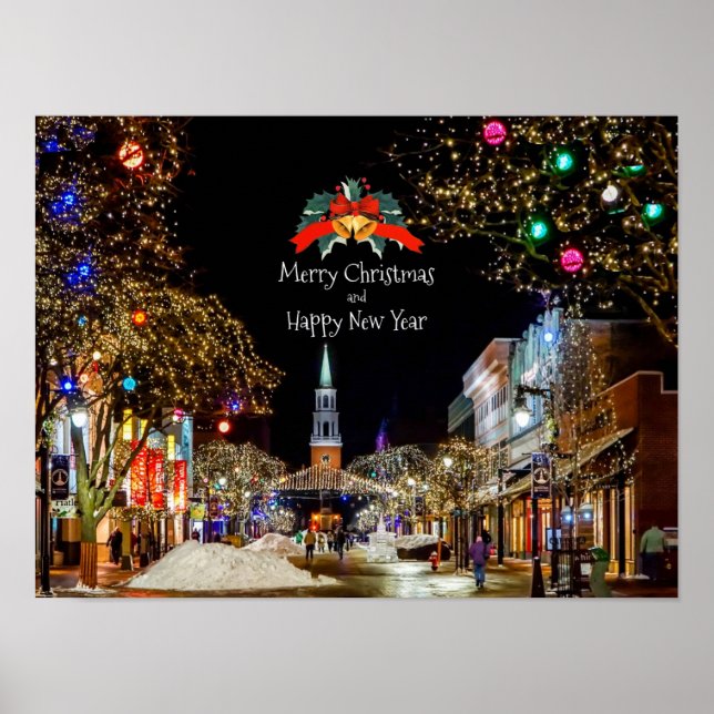 Festive Christmas Greetings Poster (Front)