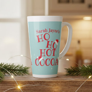 Festive Christmas Ho Ho Hot Cocoa Latte Mug