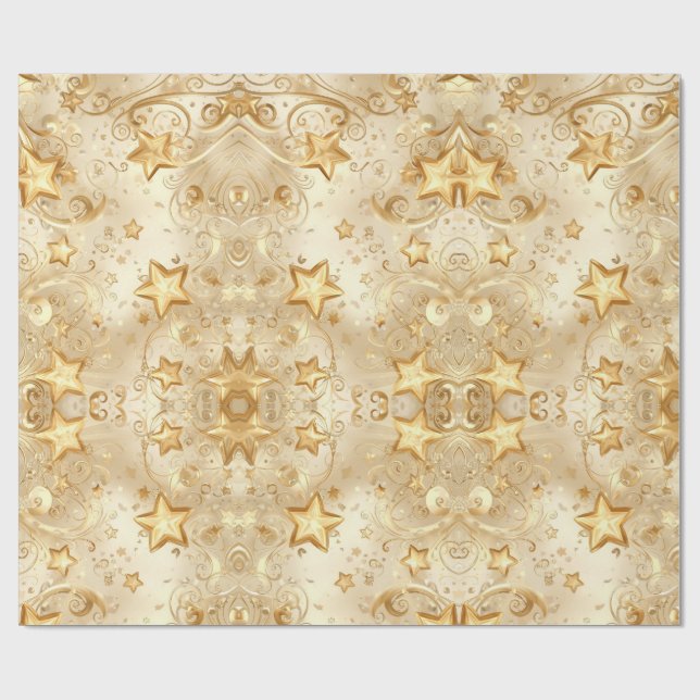 Festive Christmas Holiday Gift Wrap (Flat)