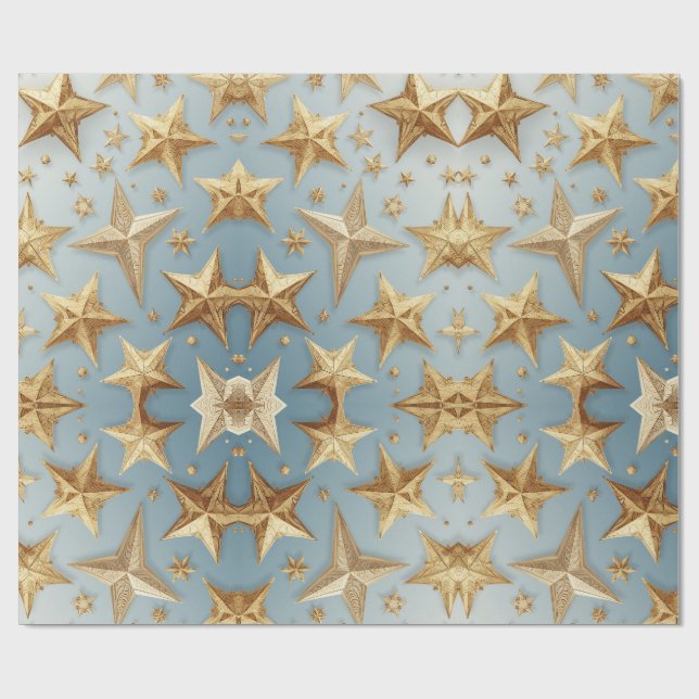 Festive Christmas Holiday Gift Wrap (Flat)