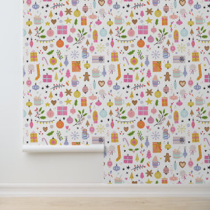 Festive Christmas Holiday Gifts Decorations Wallpaper