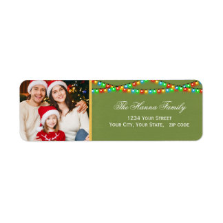 Festive Christmas Holiday Lights Custom Photo