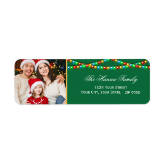 Festive Christmas Holiday Lights Custom Photo