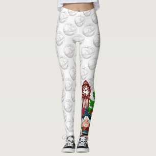 Festive Christmas Holiday nutcracker Leggings