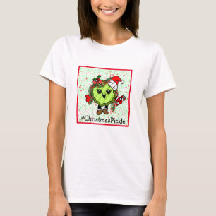 Festive Christmas   Holiday Pickle   T-Shirt