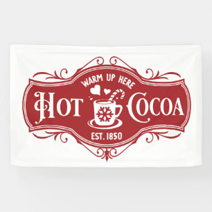 Festive Christmas Hot cocoa bar vendors  Banner