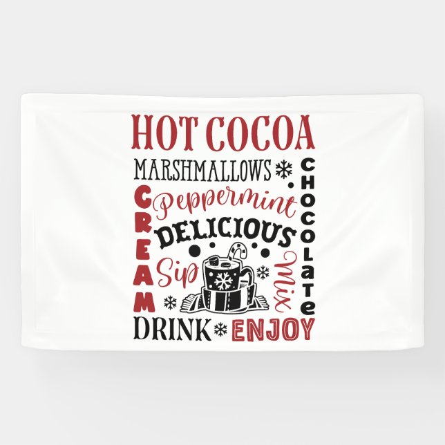 Festive Christmas Hot cocoa bar vendors  Banner (Horizontal)