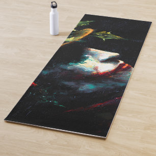 Festive Christmas Joker Portrait Yoga Mat