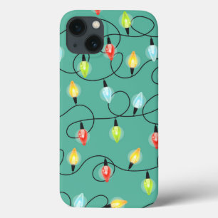 festive Christmas lights pattern iPhone 13 Case