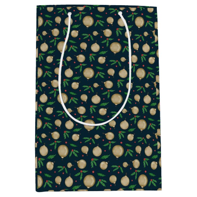 Festive Christmas  Medium Gift Bag (Front)