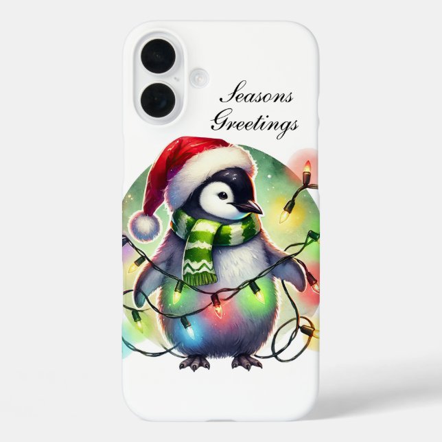 Festive Christmas monkey customisable  Case-Mate iPhone Case (Back)