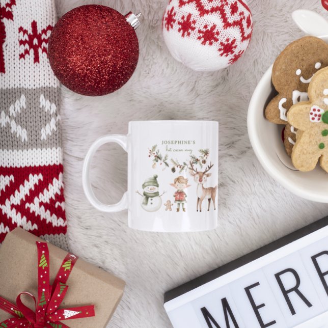 Festive Christmas Monogram Holiday Coffee Mug (Creator Uploaded)