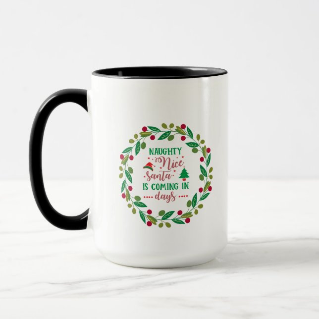 Festive Christmas Mug (Left)