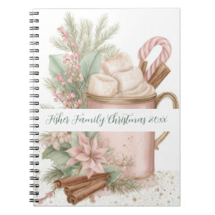 Festive Christmas Mug Memory  Notebook