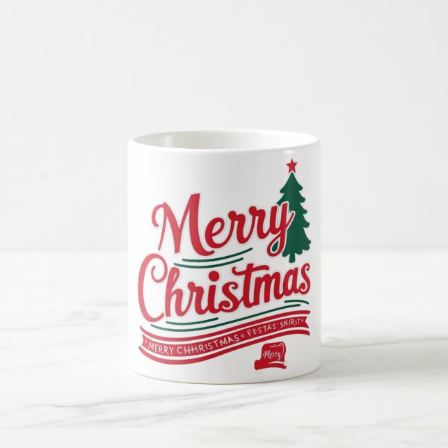 Festive Christmas Mugs for Holiday Cheer (Center)