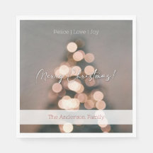 Festive Christmas Napkin –Warm Christmas design