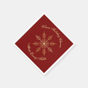 Festive Christmas Napkins Holiday Party Table Dé
