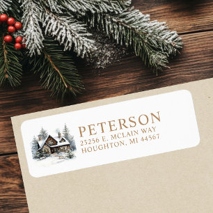 Festive Christmas New Home Return Address