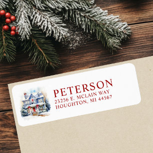 Festive Christmas New Home Return Address