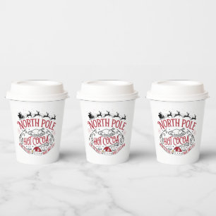 festive Christmas North Pole cocoa Christmas party Paper Cups
