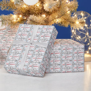 Festive Christmas North Pole Milk cookie tiled Wrapping Paper