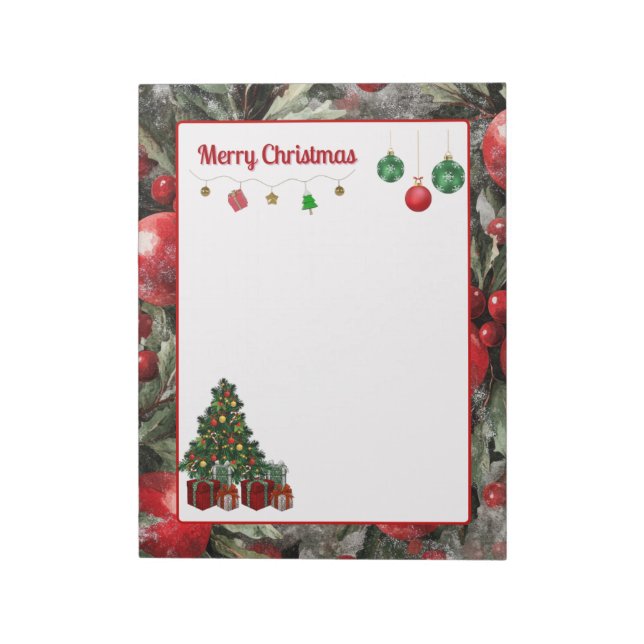Festive Christmas Notepad (Rotated)