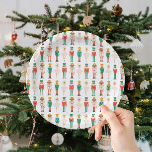 Festive Christmas Nutcracker Ballerina  Paper Plate