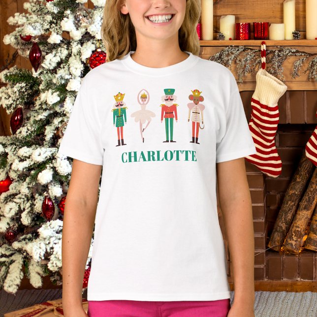 Festive Christmas Nutcracker Ballerina  T-Shirt (Creator Uploaded)