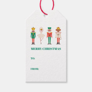 Festive Christmas Nutcracker Christmas Gift Tags