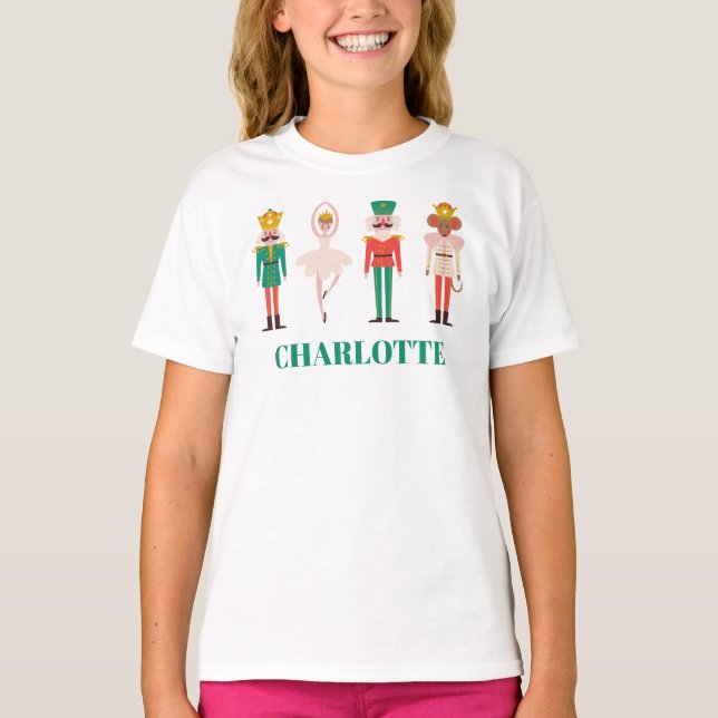 Festive Christmas Nutcracker Christmas T-Shirt (Front)