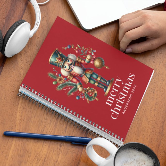 Festive Christmas Nutcracker Custom Photo Notebook (Creator Uploaded)
